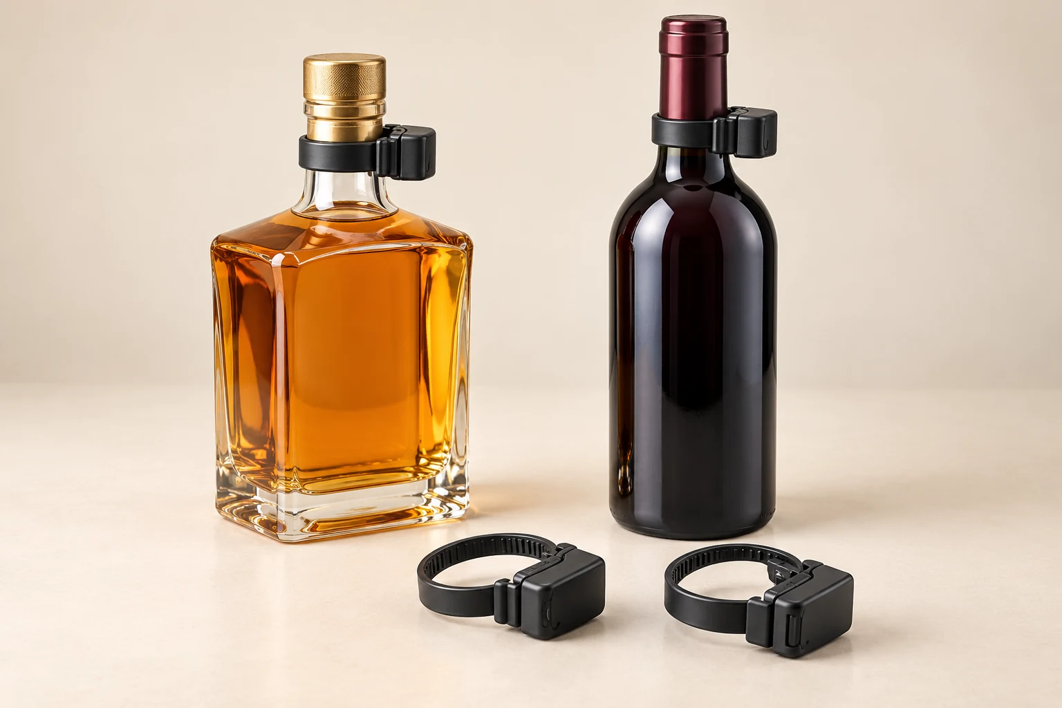 Representative bottle security tags